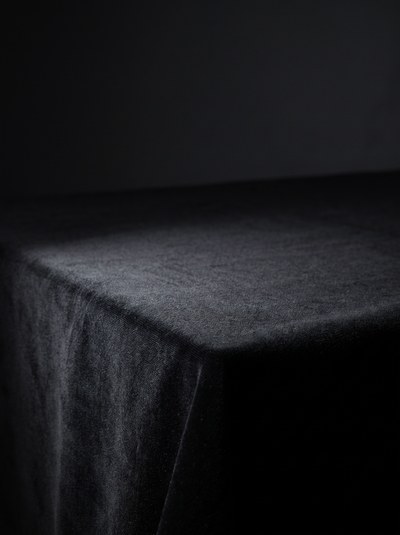 Black Velvet Luxury — One hard key on black velvet, deep falloff.