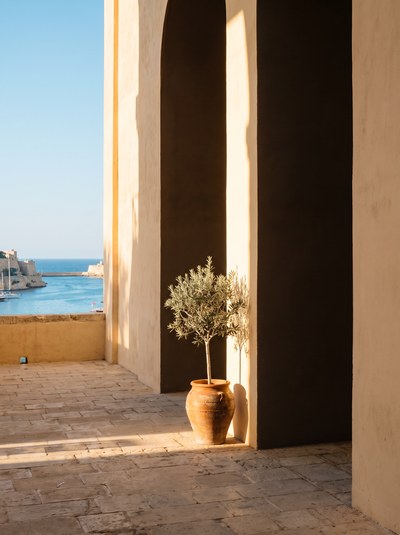 Travel / Charm — Warm holiday sun, crisp small shadows.