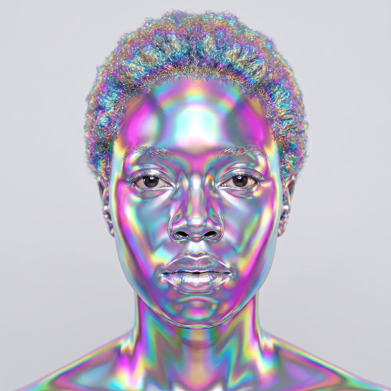 Holographic Chrome — Foil Effect sample result