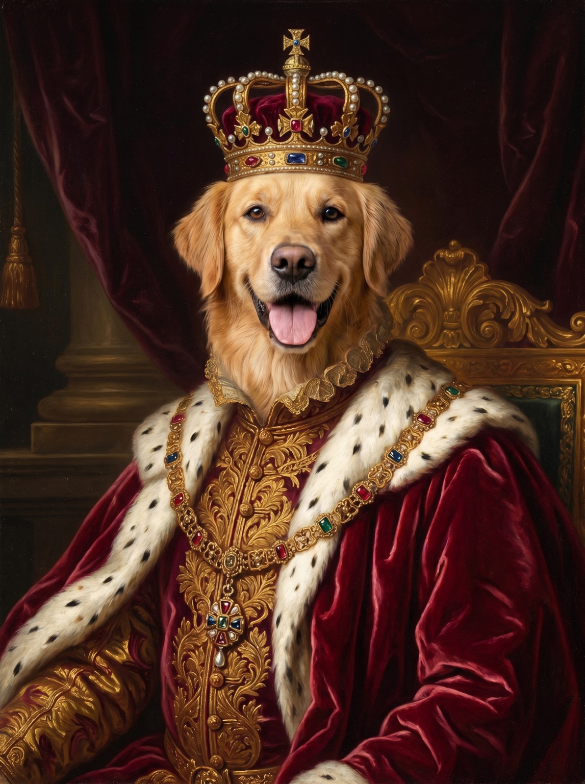 Royal Pet Portrait sample result